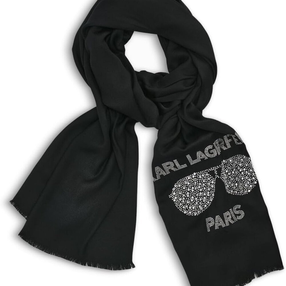 Women's Lightweight Krystal Sunglasses Pashmina Scarf Soft Sparkly Fashion